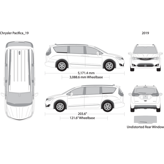 2019 Chrysler Pacifica V19 Vehicle Wrap Template