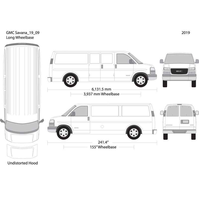 2019 Gmc Savana V09 Vehicle Wrap Template