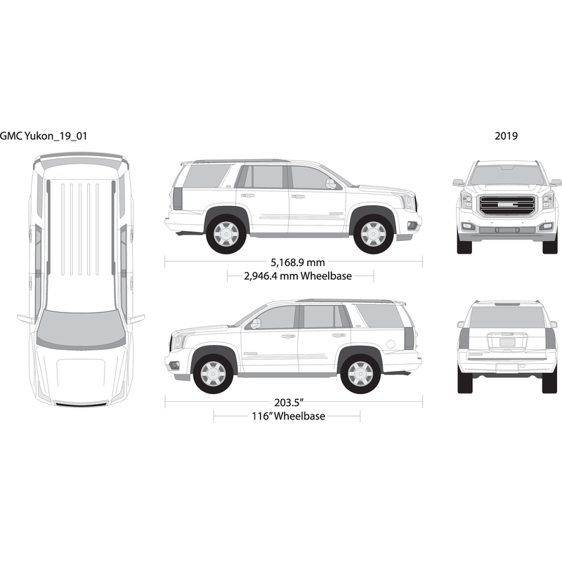 2019 Gmc Yukon V01 Vehicle Wrap Template
