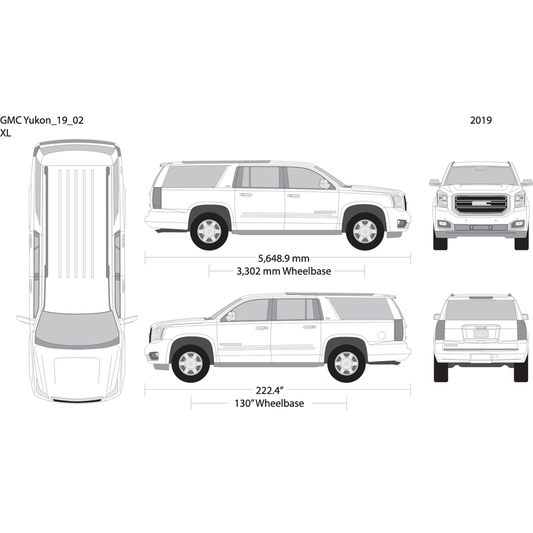 2019 Gmc Yukon V02 Vehicle Wrap Template