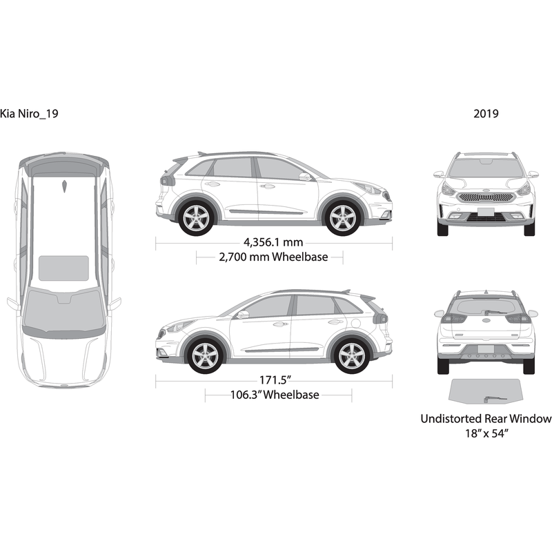 2019 Kia Niro V19 Vehicle Wrap Template