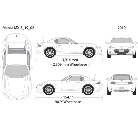 2019 Mazda Mx 5 V02 Vehicle Wrap Template