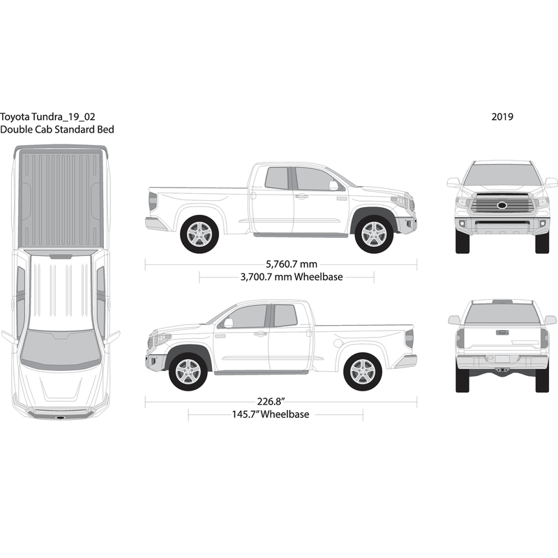 2019 Toyota Tundra V02 Vehicle Wrap Template