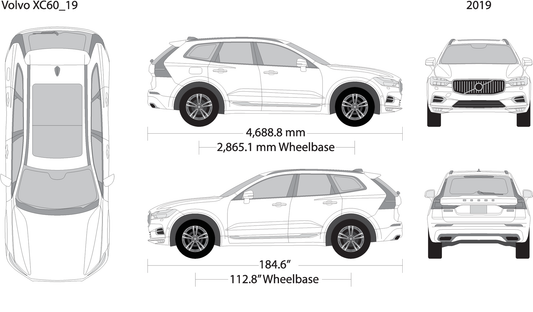 2019 Volvo Xc60 V19 Vehicle Wrap Template