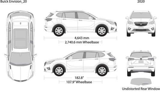 2020 Buick Envision V20 Vehicle Wrap Template