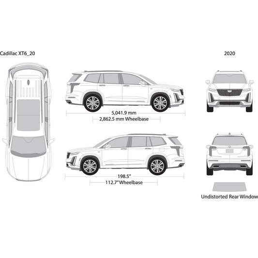 2020 Cadillac Xt6 V20 Vehicle Wrap Template