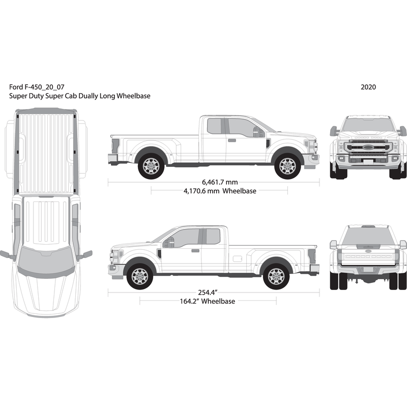 2020 Ford F 450 V07 Vehicle Wrap Template