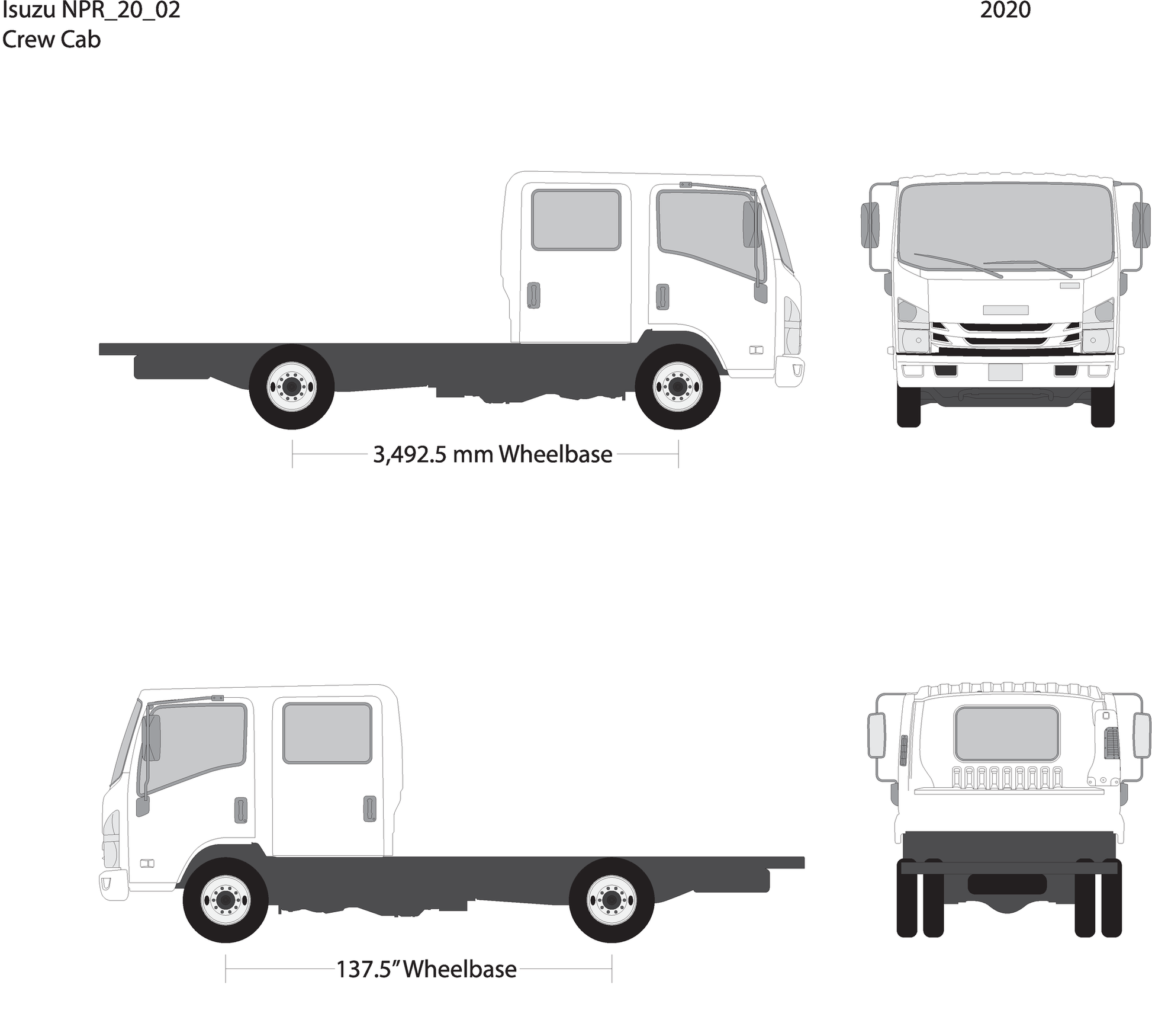 2020 Isuzu Npr V02 Vehicle Wrap Template