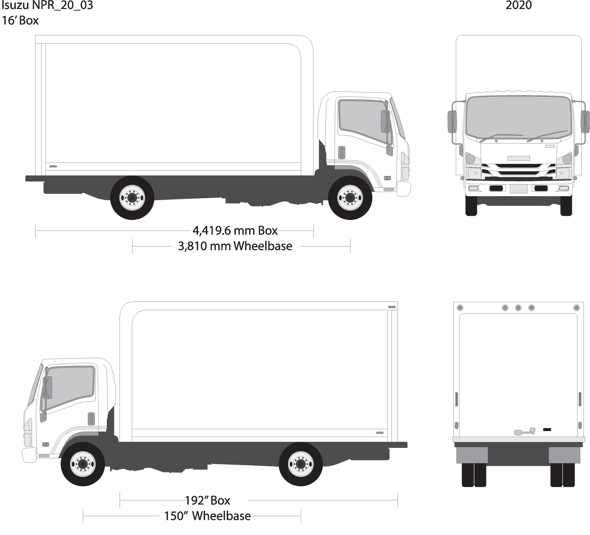 2020 Isuzu Npr V03 Vehicle Wrap Template