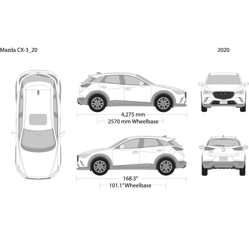 2020 Mazda Cx 3 V20 Vehicle Wrap Template