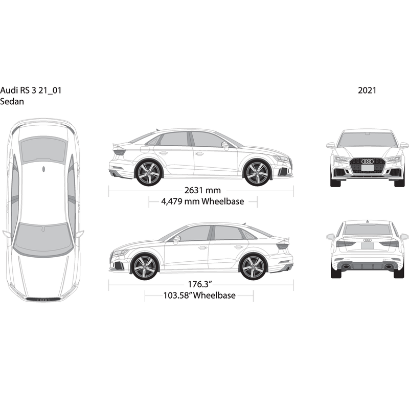 2021 Audi Rs 3 V01 Vehicle Wrap Template