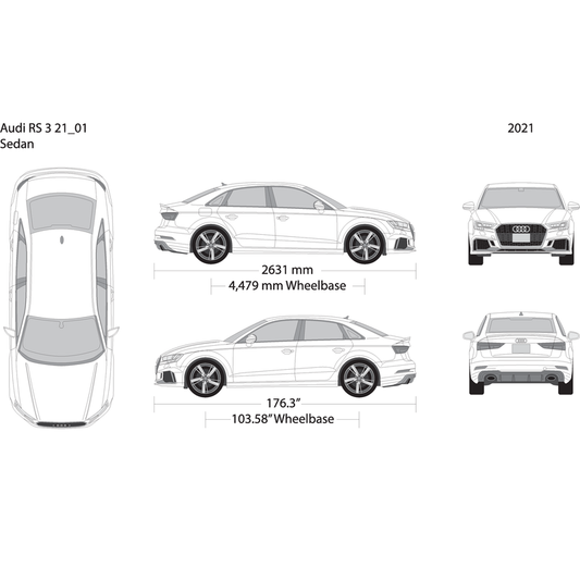 2021 Audi Rs 3 V01 Vehicle Wrap Template