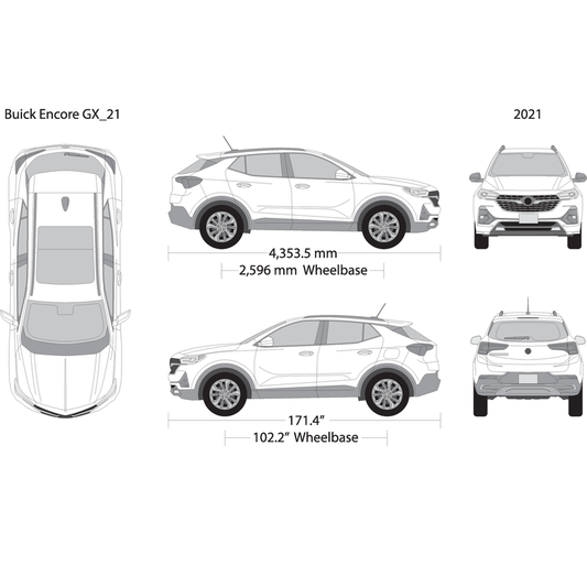 2021 Buick Encore V02 Vehicle Wrap Template