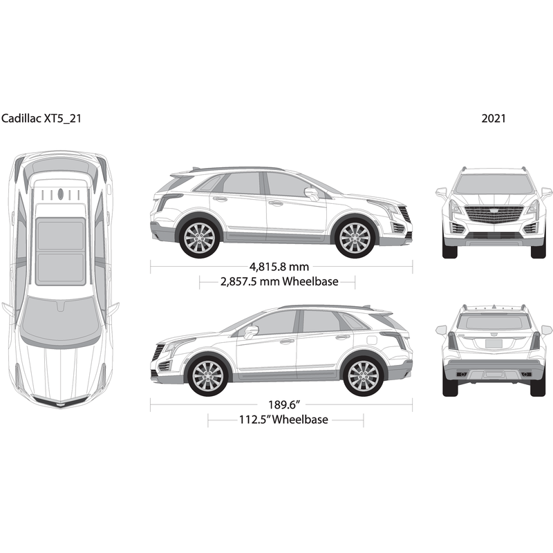 2021 Cadillac Xt5 V21 Vehicle Wrap Template