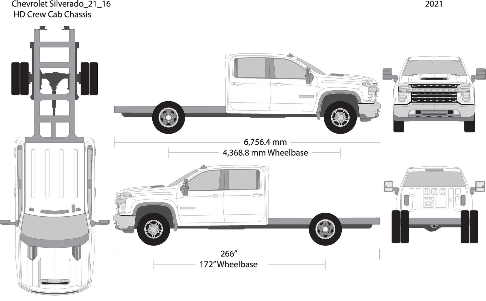 2021 Chevy Silverado 2500 3500 Hd V16 Vehicle Wrap Template