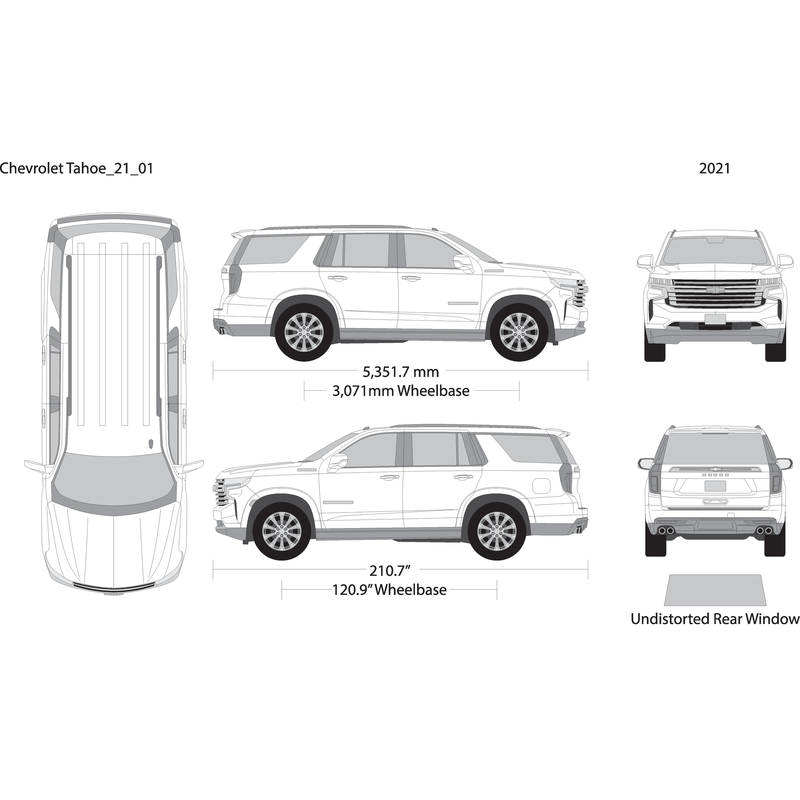 2021 Chevy Tahoe V01 Vehicle Wrap Template