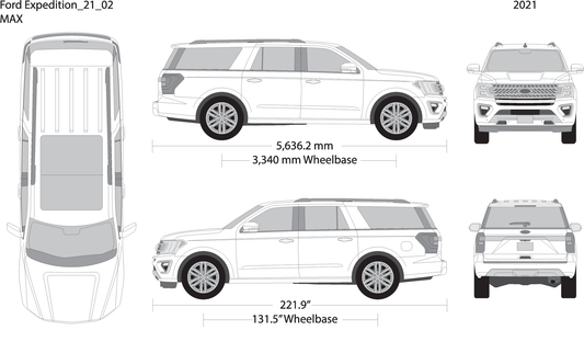 2021 Ford Expedition V02 Vehicle Wrap Template