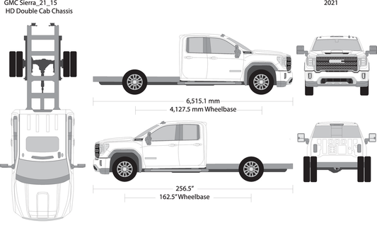 2021 Gmc Sierra 2500 3500 Hd V15 Vehicle Wrap Template