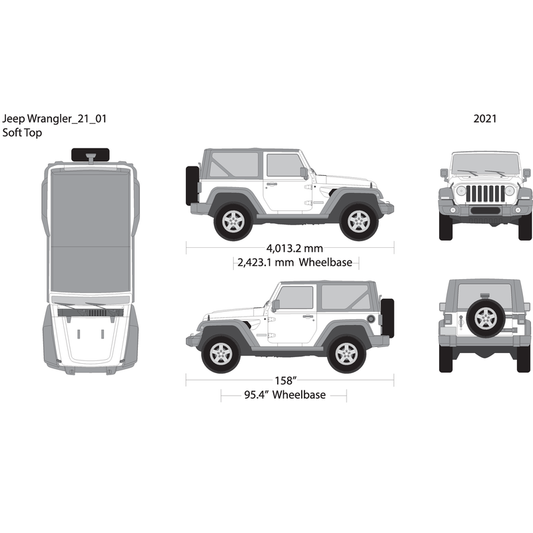 2021 Jeep Wrangler V01 Vehicle Wrap Template