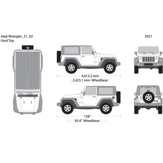 2021 Jeep Wrangler V02 Vehicle Wrap Template