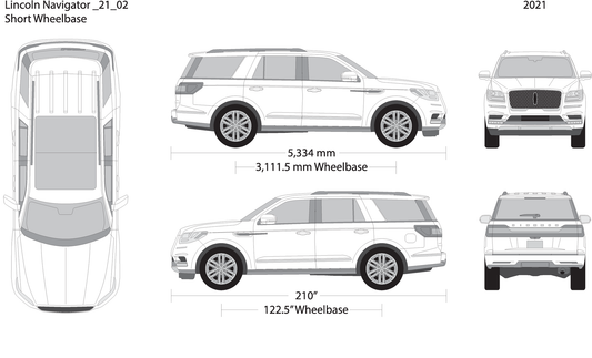 2021 Lincoln Navigator V02 Vehicle Wrap Template