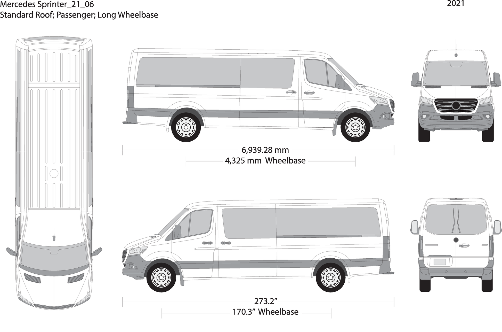 2021 Mercedes Sprinter V06 Vehicle Wrap Template
