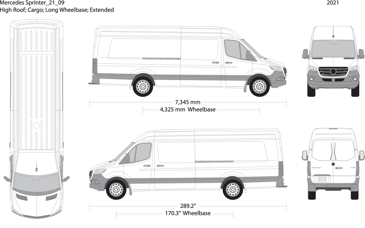 2021 Mercedes Sprinter V09 Vehicle Wrap Template