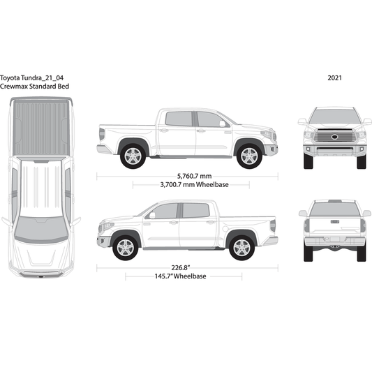 2021 Toyota Tundra V04 Vehicle Wrap Template
