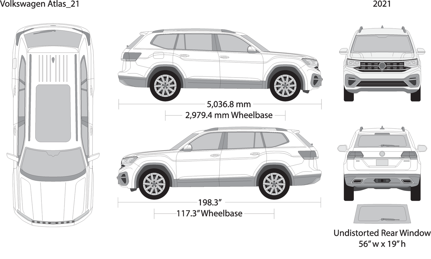 2021 Volkswagen Atlas V21 Vehicle Wrap Template
