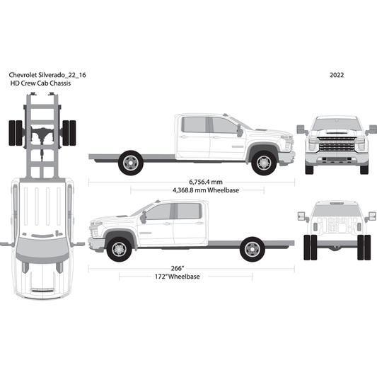 2022 Chevy Silverado 2500 3500 Hd V16 Vehicle Wrap Template