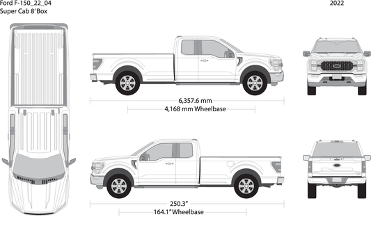 2022 Ford F 150 V04 Vehicle Wrap Template