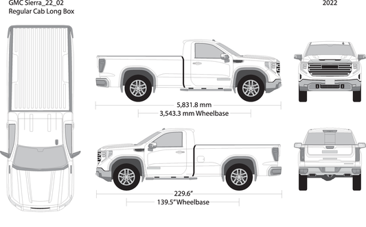 2022 Gmc Sierra 1500 V02 Vehicle Wrap Template
