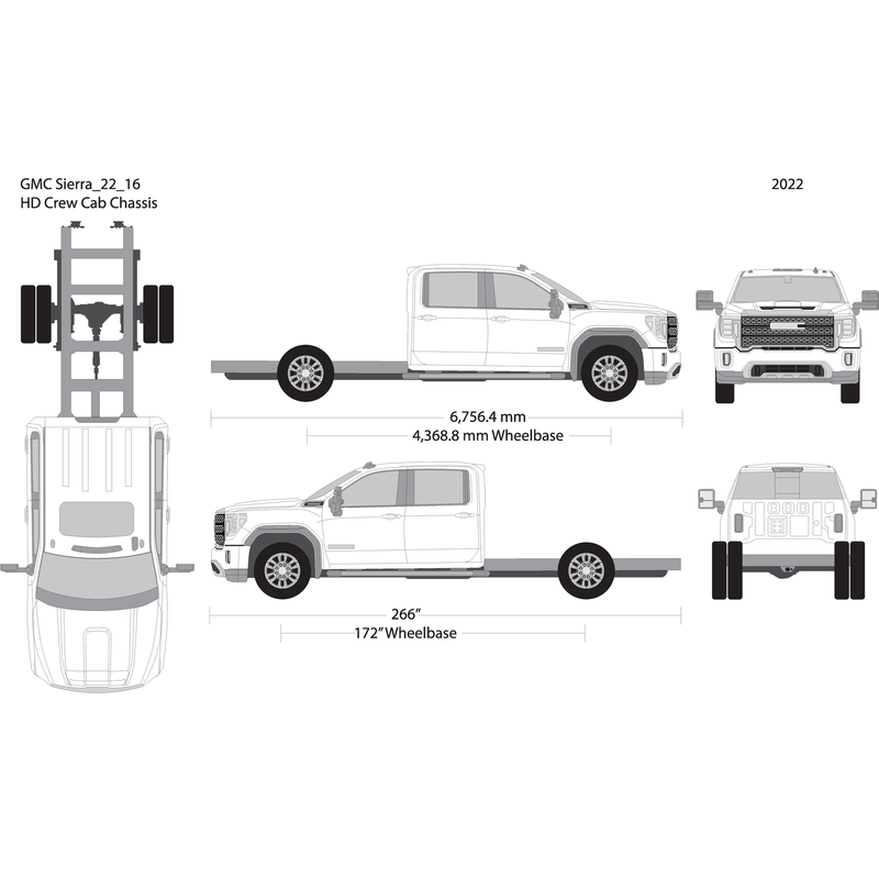 2022 Gmc Sierra 2500 3500 Hd V16 Vehicle Wrap Template