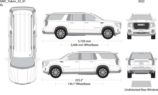 2022 Gmc Yukon V01 Vehicle Wrap Template