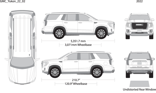 2022 Gmc Yukon V02 Vehicle Wrap Template