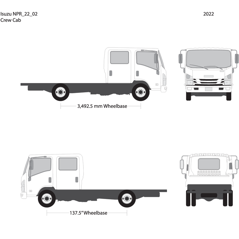 2022 Isuzu Npr V02 Vehicle Wrap Template