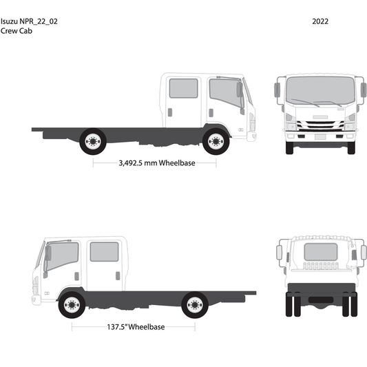 2022 Isuzu Npr V02 Vehicle Wrap Template