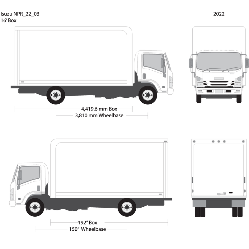 2022 Isuzu Npr V03 Vehicle Wrap Template