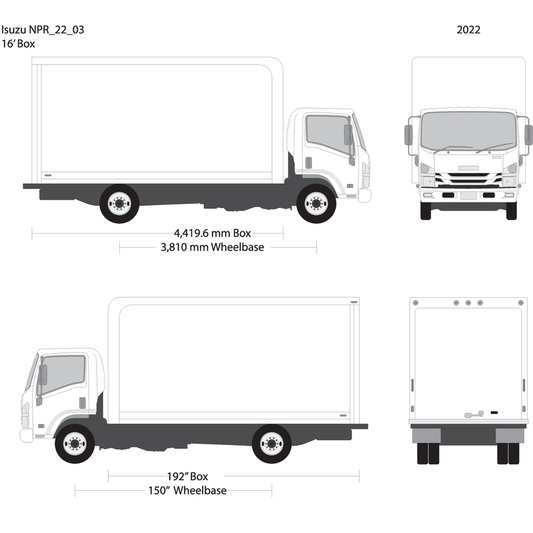 2022 Isuzu Npr V03 Vehicle Wrap Template