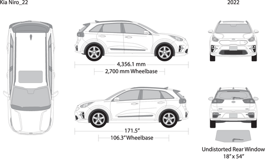2022 Kia Niro V22 Vehicle Wrap Template