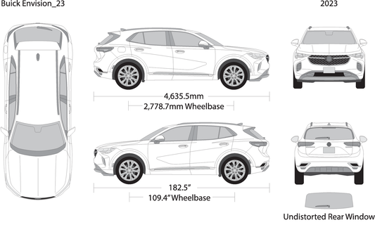 2023 Buick Envision V23 Vehicle Wrap Template