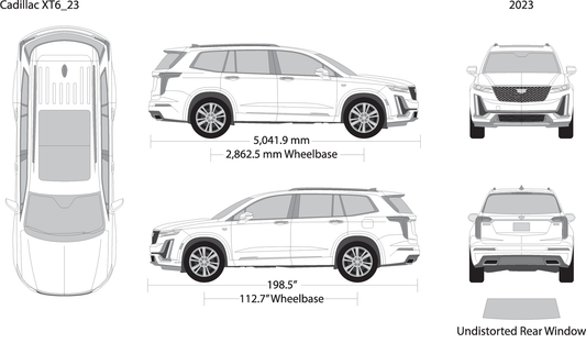 2023 Cadillac Xt6 V23 Vehicle Wrap Template