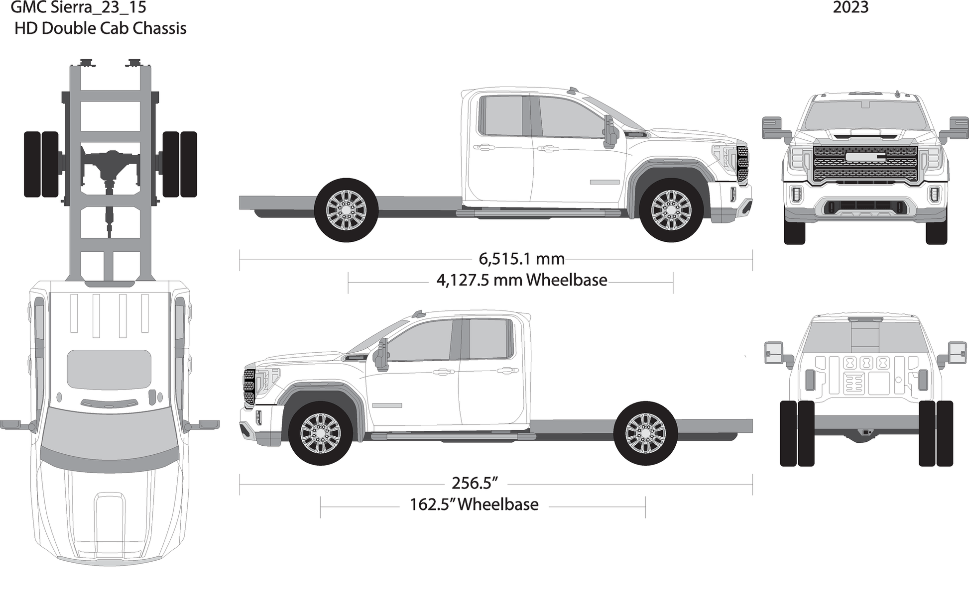 2023 Gmc Sierra 2500 3500 Hd V15 Vehicle Wrap Template