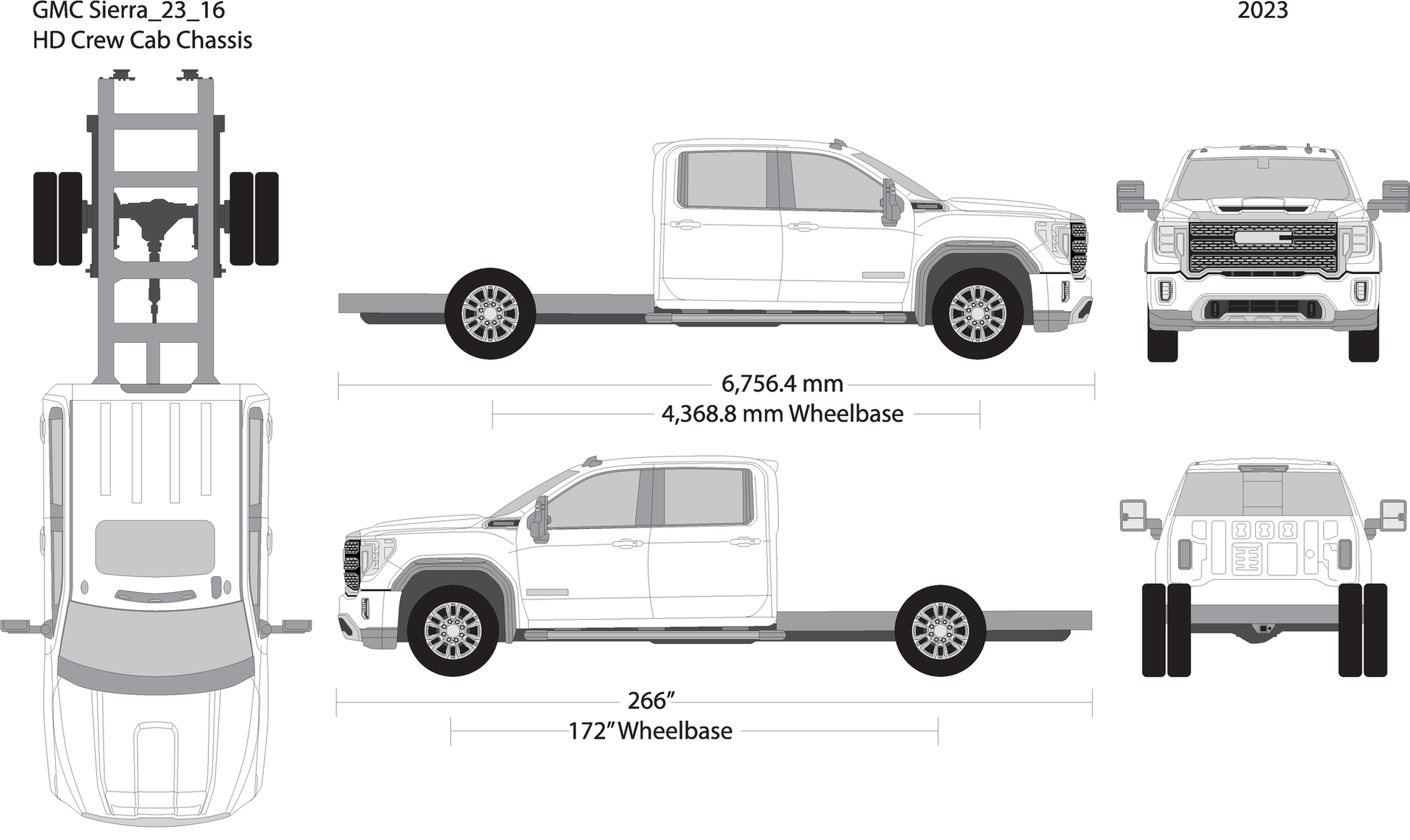 2023 Gmc Sierra 2500 3500 Hd V16 Vehicle Wrap Template