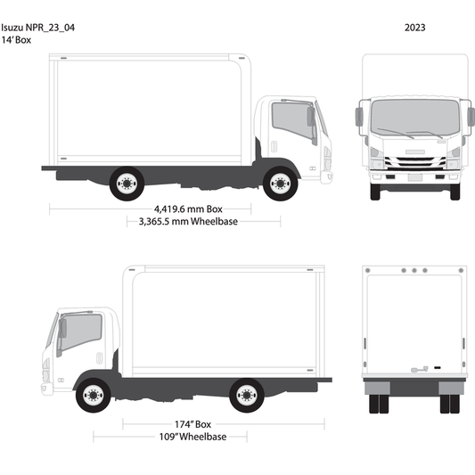 2023 Isuzu Npr V04 Vehicle Wrap Template