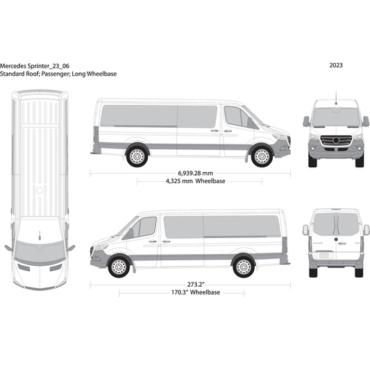 2023 Mercedes Sprinter V06 Vehicle Wrap Template