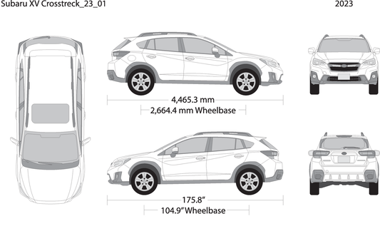 2023 Subaru Xv Crosstrek V01 Vehicle Wrap Template