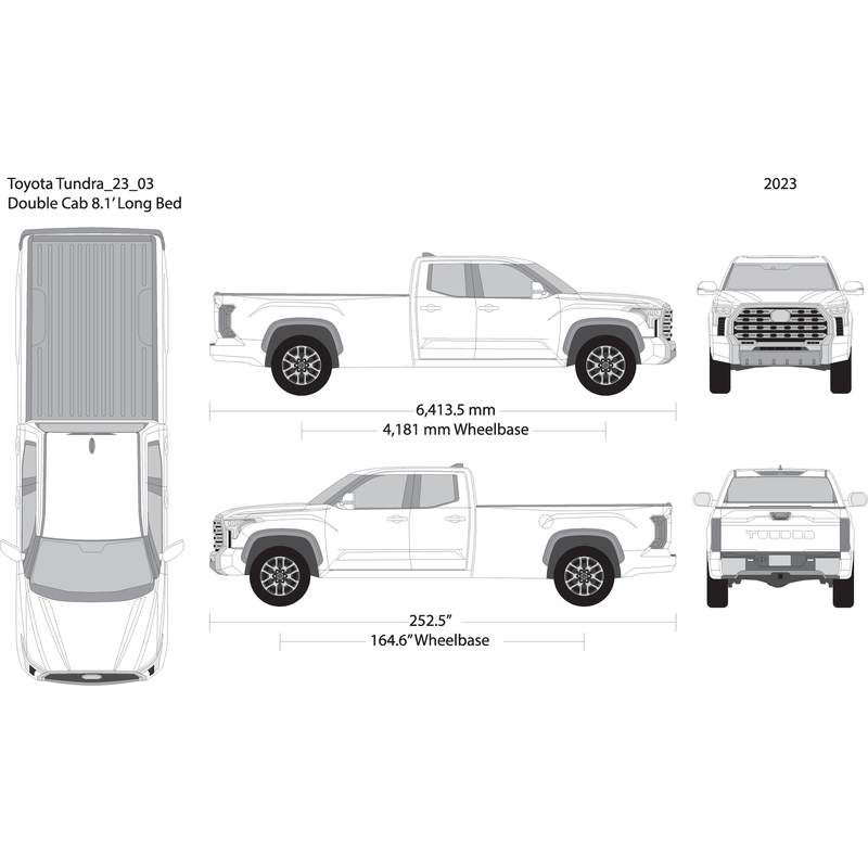 2023 Toyota Tundra V03 Vehicle Wrap Template