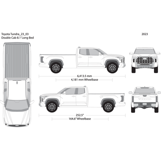 2023 Toyota Tundra V03 Vehicle Wrap Template