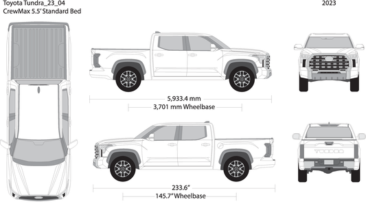 2023 Toyota Tundra V04 Vehicle Wrap Template